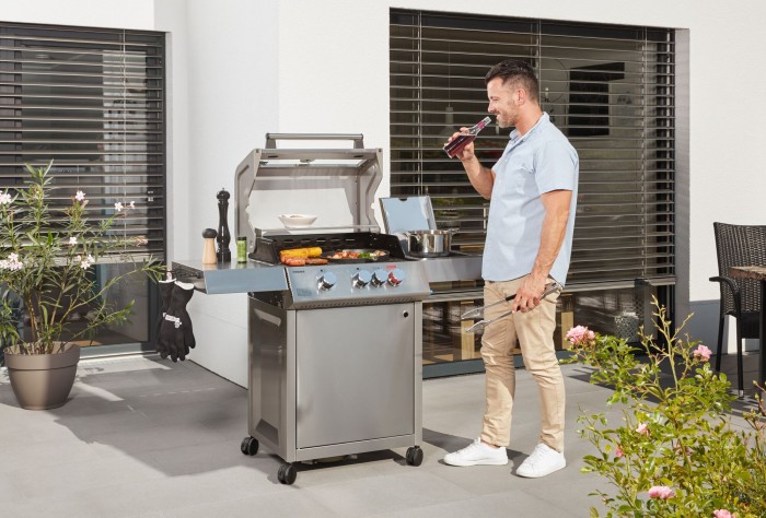 Mr. Gardener Gasgrill Virginia, 3 Brenner, Grillfläche: 62 x 43 cm, mit Unterschrank, 846511